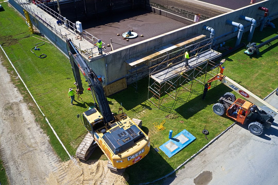 WAC SBR Plant decanter line replacment