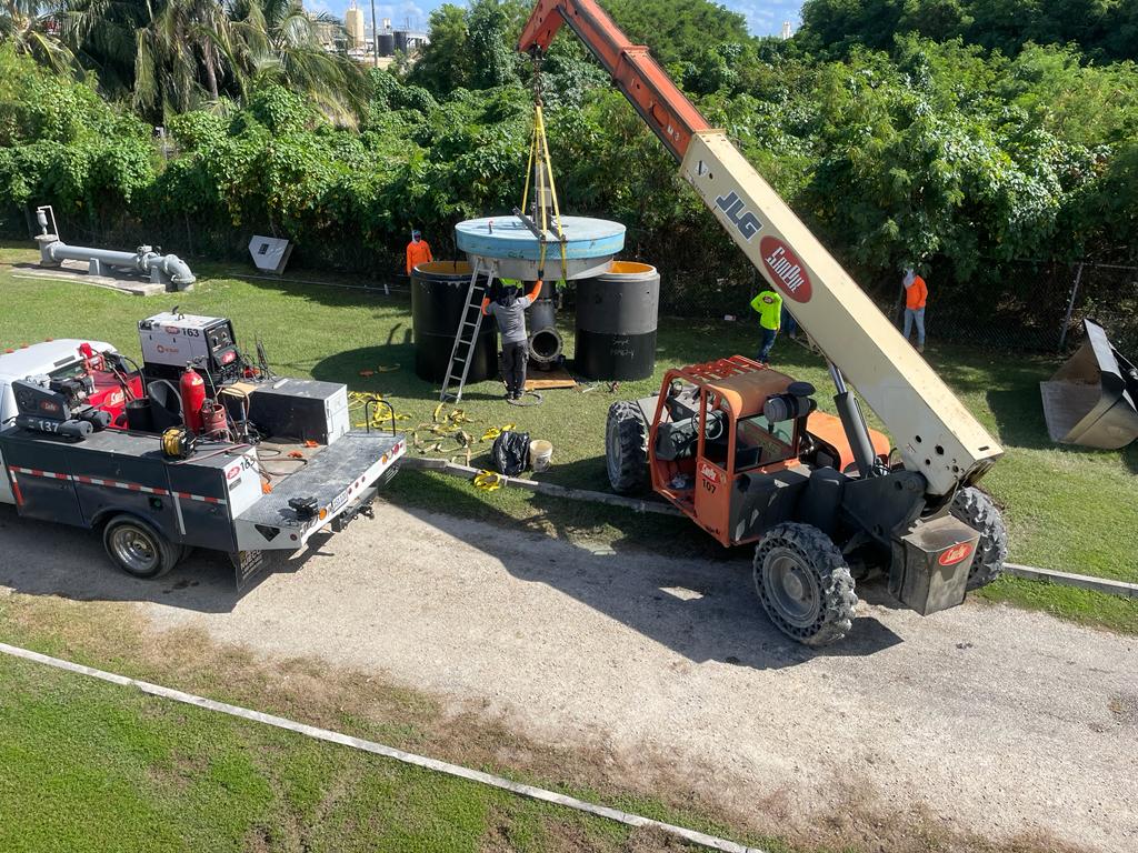 WAC SBR Plant decanter line replacment