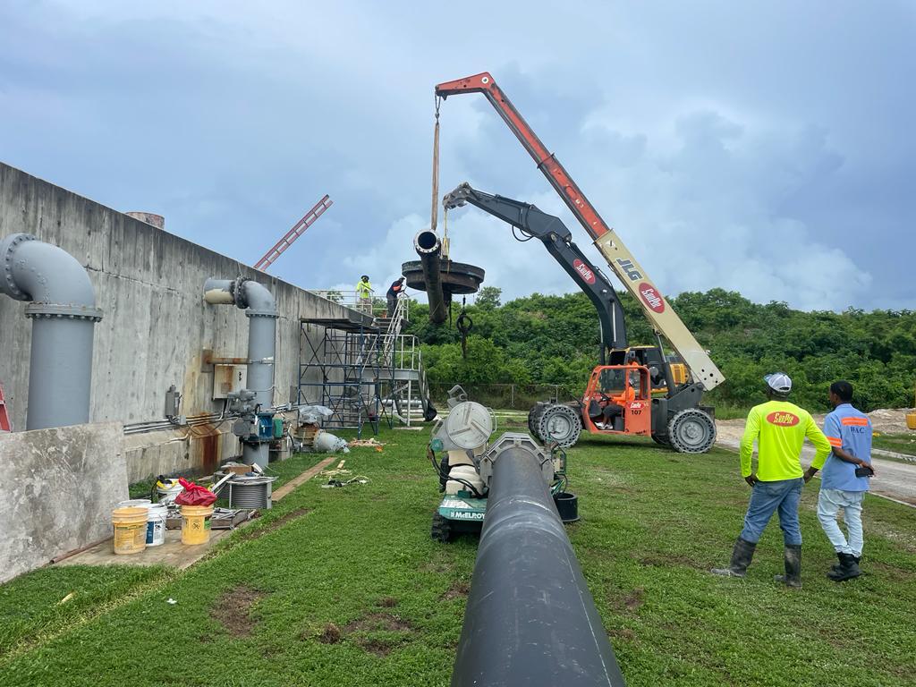 WAC SBR Plant decanter line replacment