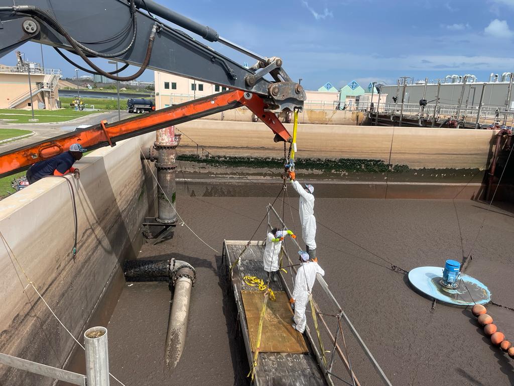 WAC SBR Plant decanter line replacment