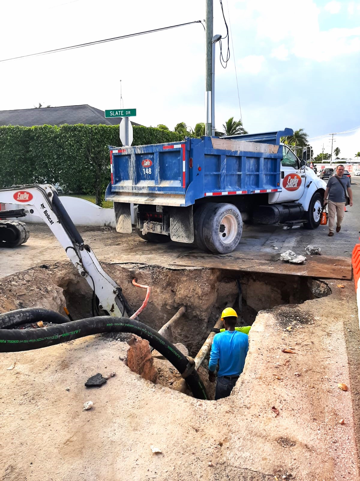 WAC Slate Drive sewer main replacment